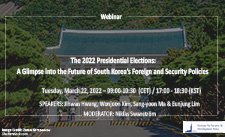 Eventposter The 2022 Presidential Elections: A glimpse into the Future of South Korea’s Foreign and Security Policies