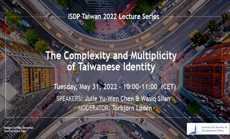 ISDP event poster for The complexity and multiplicity of Taiwanese identity