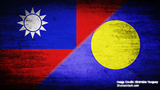 Flags of Taiwan and Palau