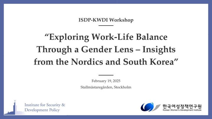 Recording available: ISDP-KWDI Workshop on Exploring Work-Life Balance ...