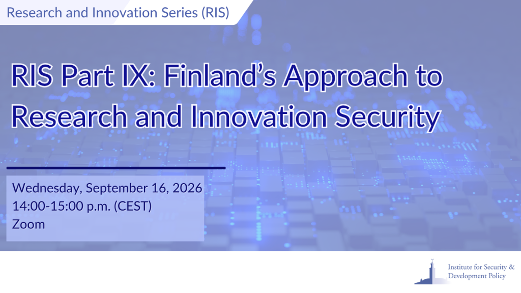 Research and Innovation Series (RIS): Finland’s Approach to Research and Innovation Security